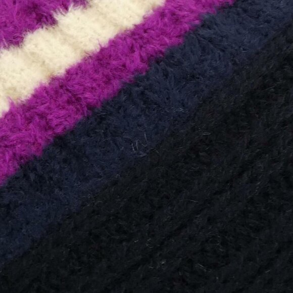 Authentic CHANEL Cashmere Logo Embroidered Preppy Cable Knit Jumper Pullover Top - Picture 5 of 9